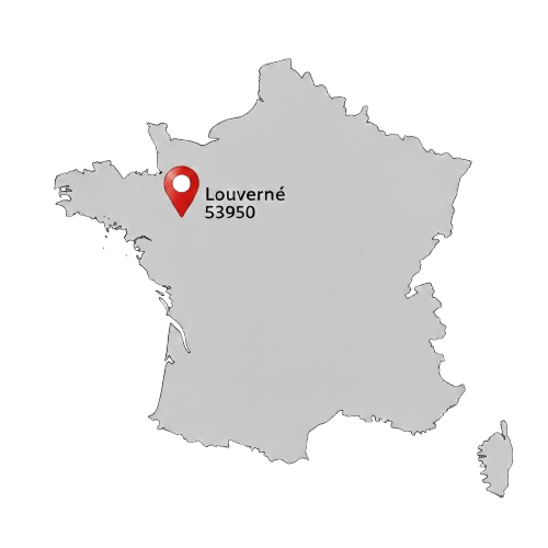 Carte France - Louverné